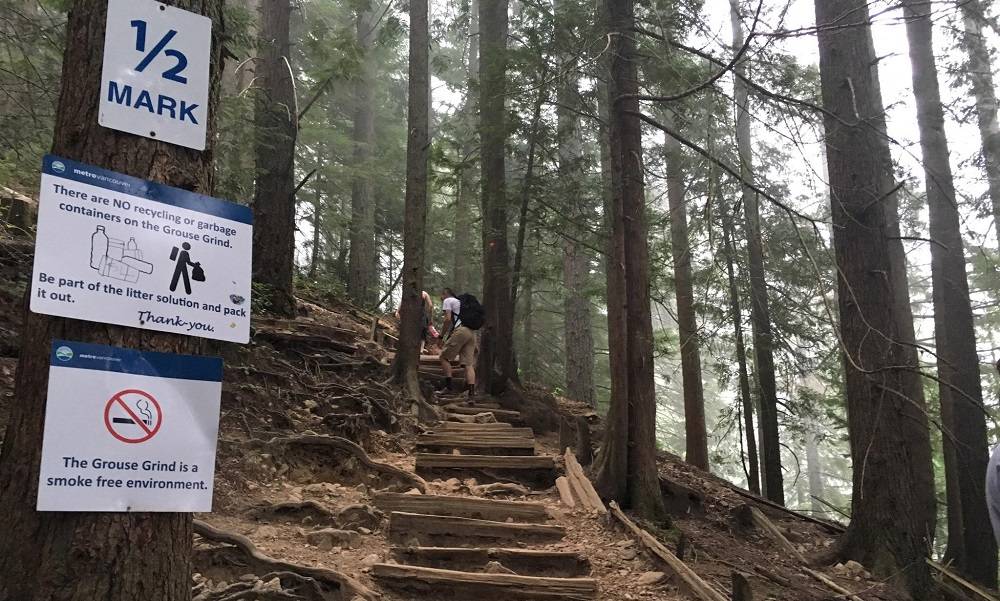 Hiking the Grouse Grind at Grouse Mountain, North Vancouver | The